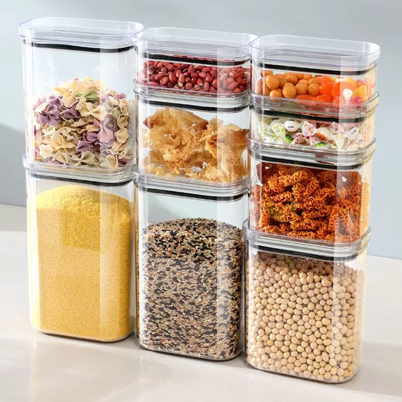 Coffee Tea Sugar Canister Set - وعاء محكم الإغلاق لتنظيم خزانة المطبخ