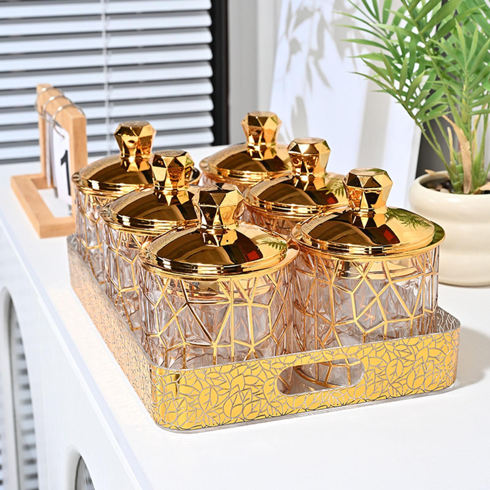 Coffee Tea Jar Set - مجموعة أوعية تخزين للمطبخ محكمة الإغلاق،