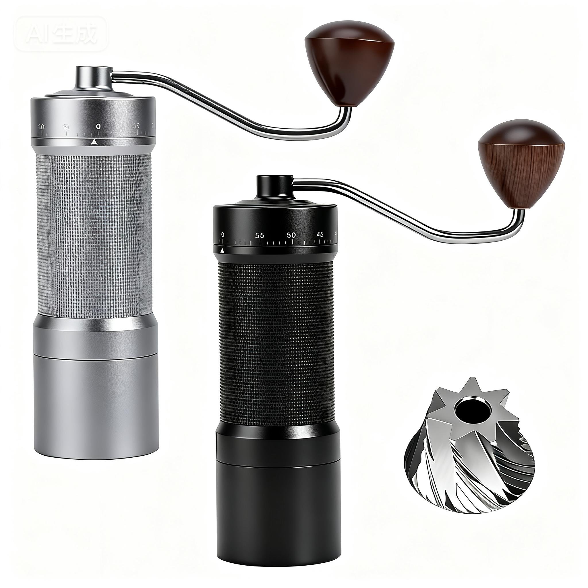 Burr Hand Grinder - مطحنة قهوة يدوية مغناطيسية مع 60
