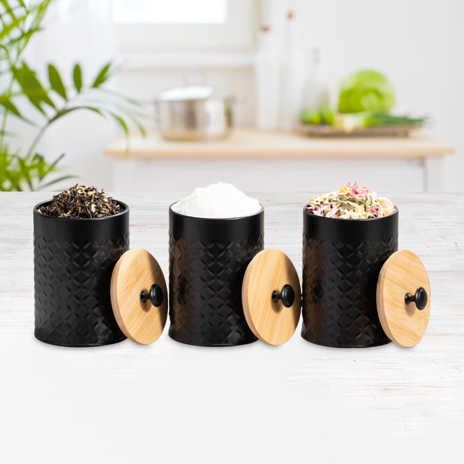 Coffee Tea Sugar Container Set - مجموعة من 3 عبوات للشاي والقهوة