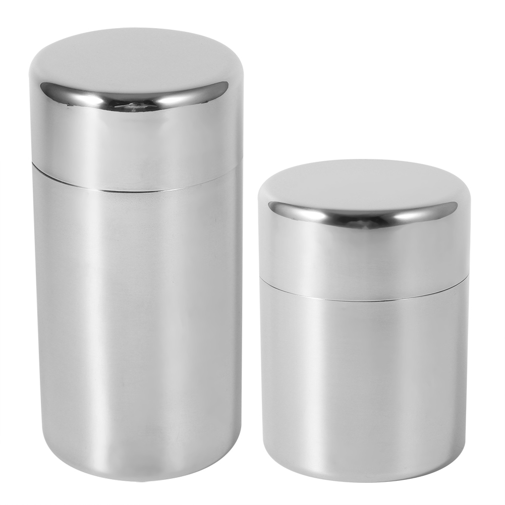 Coffee Tea Sugar Canister Set - علبة أوراق الشاي من الفولاذ المقاوم