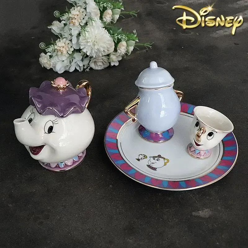 Coffee Tea Mix - إبريق شاي كرتوني بتصميم الجميلة والوحش،