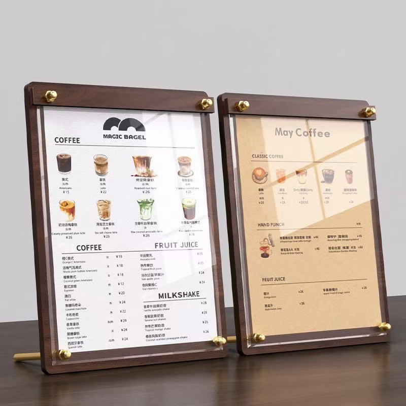 Coffee Tea Mix - حامل عرض قائمة الأسعار مخصص من