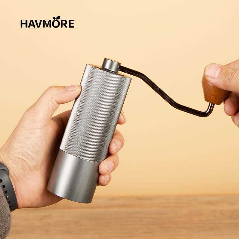 Burr Hand Grinder - مطحنة القهوة اليدوية 304 الفولاذ المقاوم