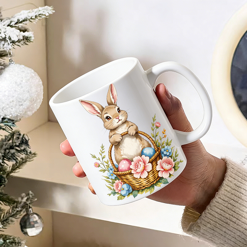 كوب سيراميك على شكل سلة بيض أر - مراجعة Coffee Tea Gift Basket وسعره