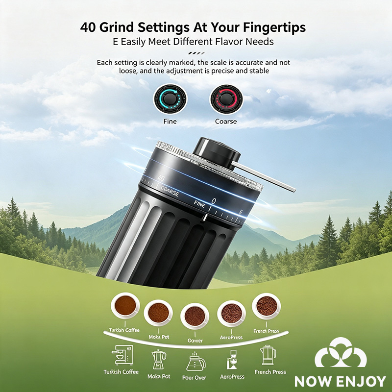 استمتع الآن بمطحنة القهوة اليد - مراجعة Burr Hand Grinder وسعره