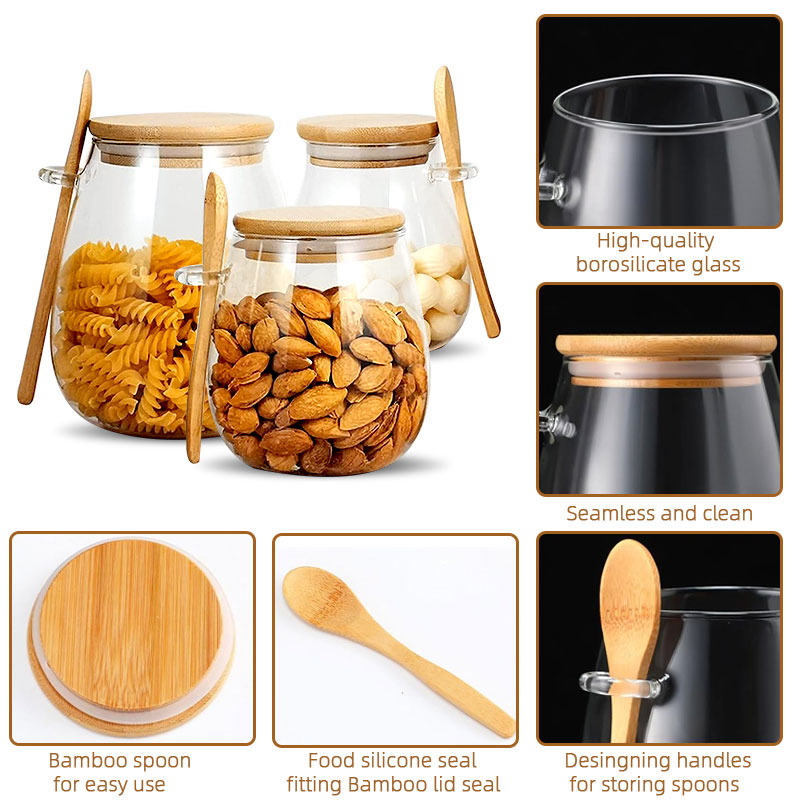 برطمان زجاجي بملعقة وغطاء ، بر - مراجعة Coffee Tea Sugar Canister Set وسعره