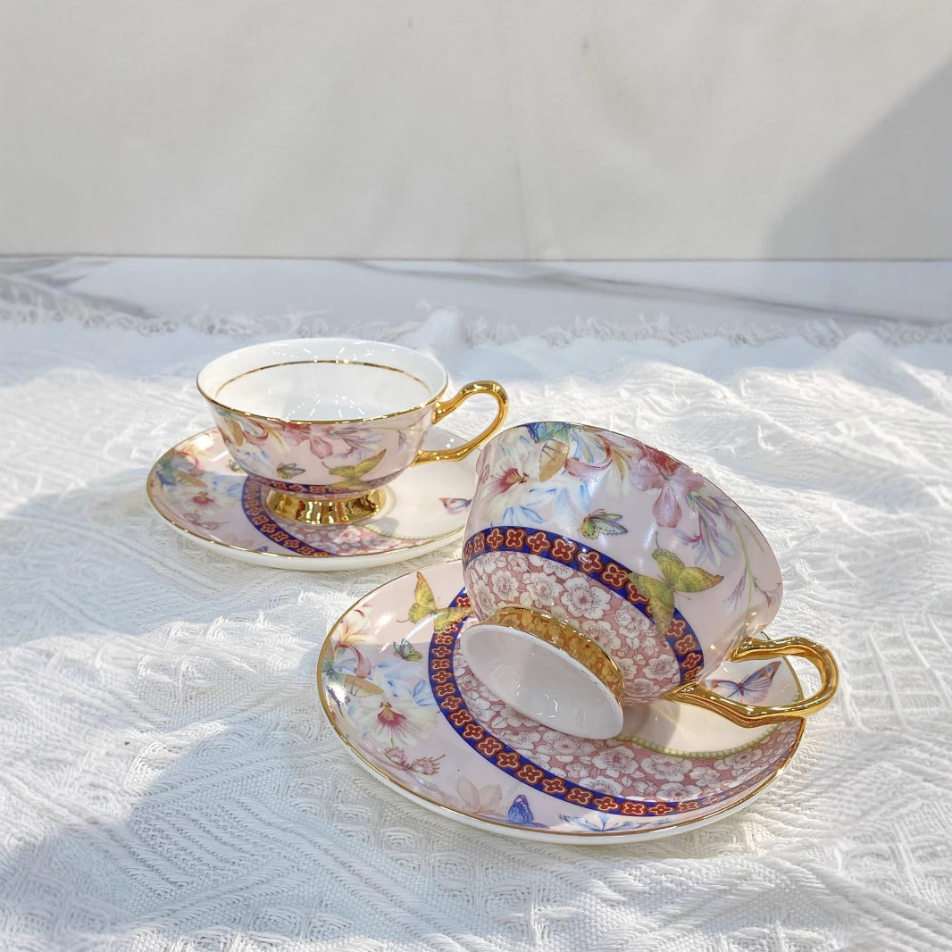 فنجان وصحن بورسلين كلاسيكي سعة - مراجعة Juice Tea Coffee وسعره