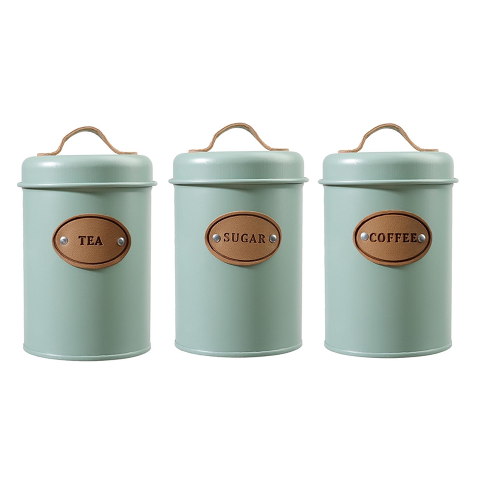 طقم حاويات مطبخ متعددة الاستخد - مراجعة Coffee Tea Sugar Container Set وسعره