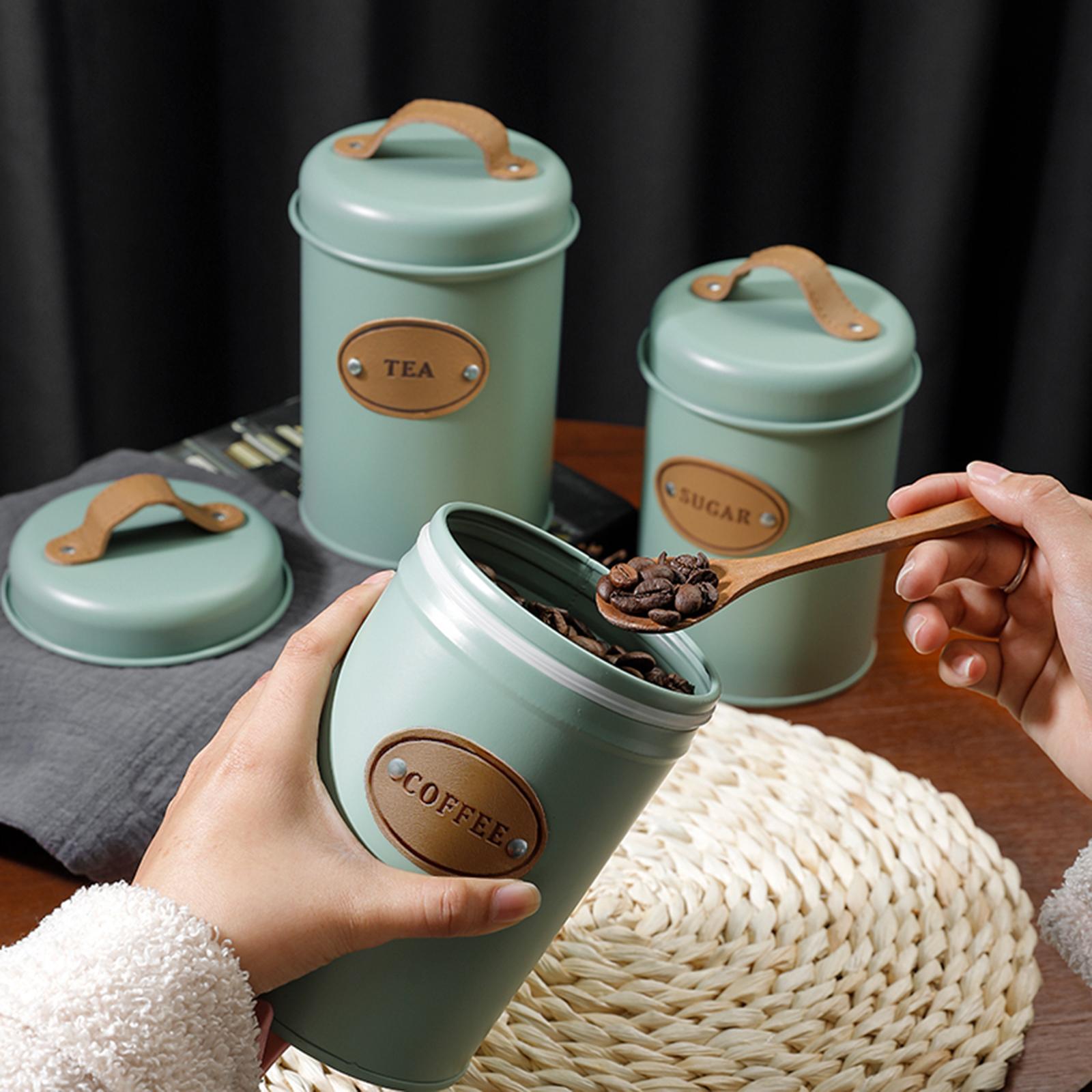 طقم حاويات مطبخ متعددة الاستخد - مراجعة Coffee Tea Sugar Container Set وسعره