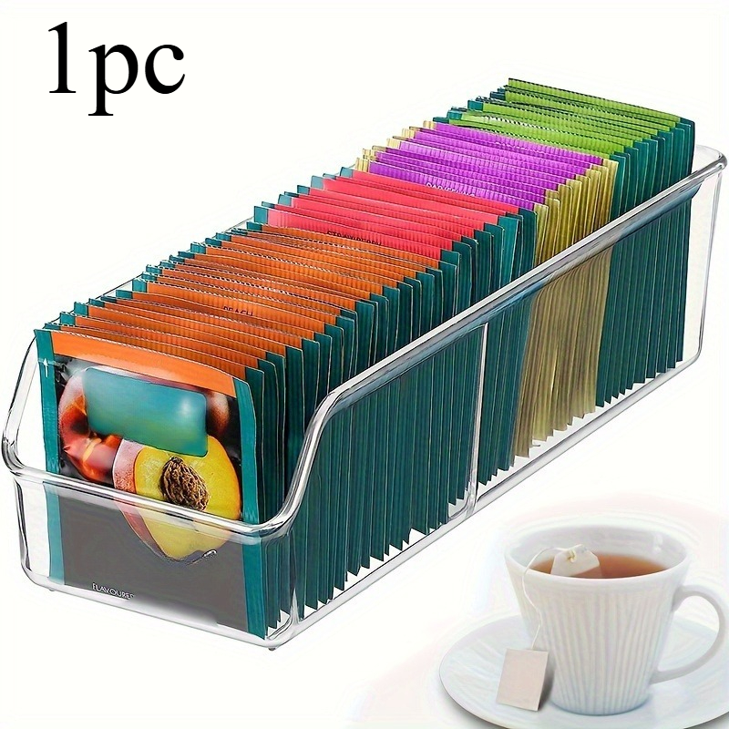 صندوق منظم لأكياس الشاي الشفاف - مراجعة Coffee Tea Sugar Container Set وسعره
