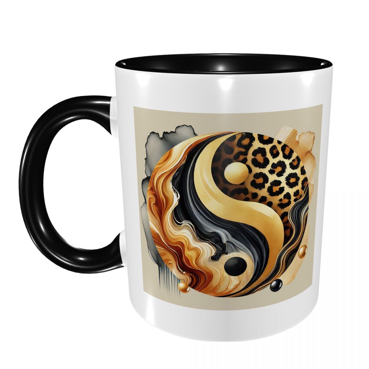 أكواب قهوة وشاي سيراميك بتصميم - مراجعة Coffee Tea Yin Yang وسعره
