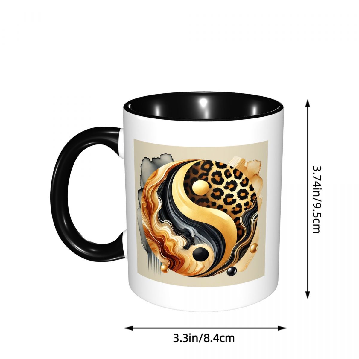 أكواب قهوة وشاي سيراميك بتصميم - مراجعة Coffee Tea Yin Yang وسعره