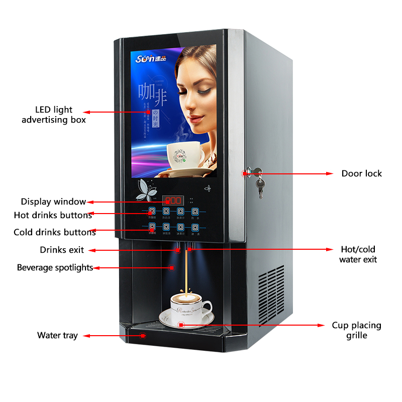ماكينة قهوة فورية 30SCW-8 هوت  - مراجعة Coffee Tea Hot وسعره