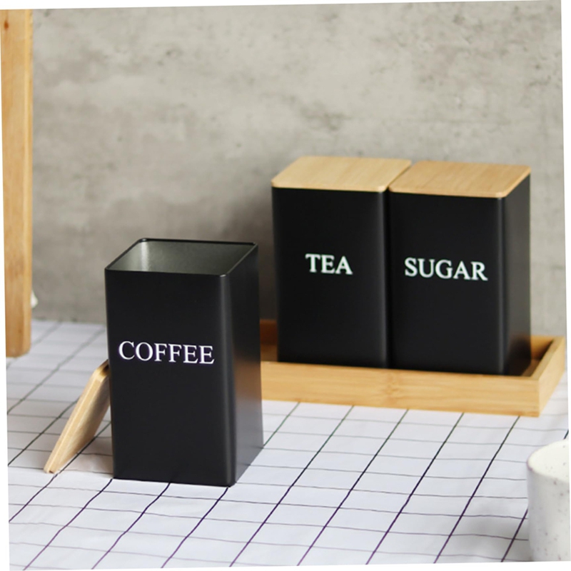 طقم من 3 قطع لحفظ الشاي والقهو - مراجعة Coffee Tea Sugar Container Set وسعره