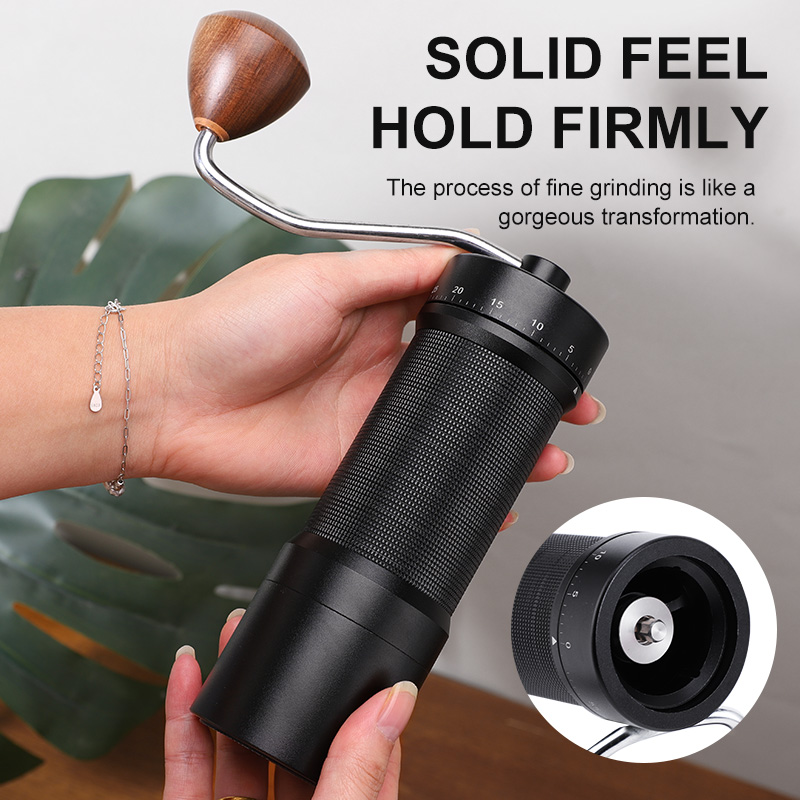 مطحنة قهوة يدوية مغناطيسية مع  - مراجعة Burr Hand Grinder وسعره