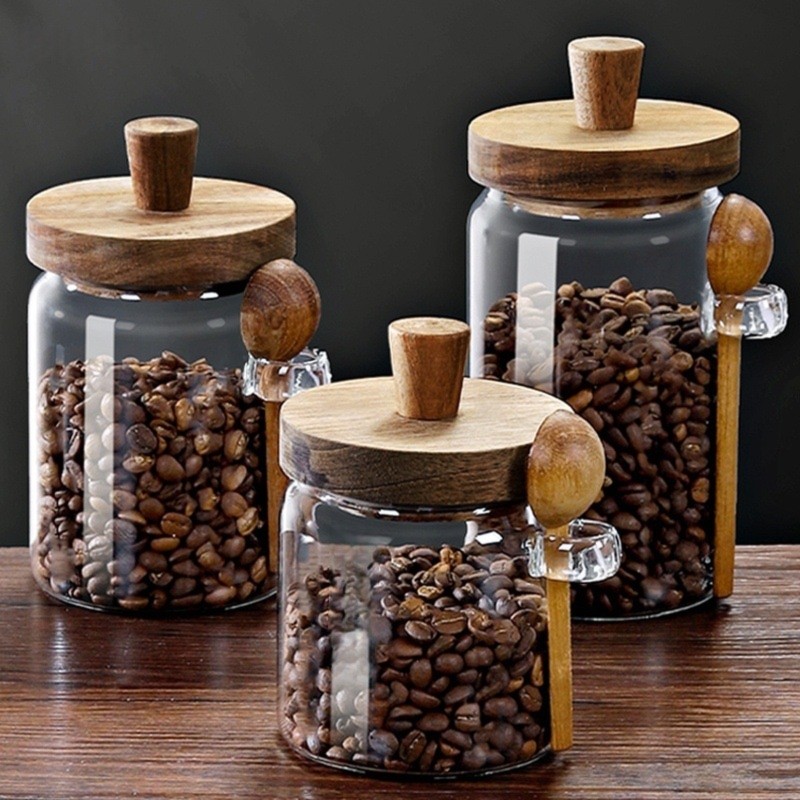 مجموعة علب زجاجية من ABJI مع أ - مراجعة Coffee Tea Sugar Container Set وسعره