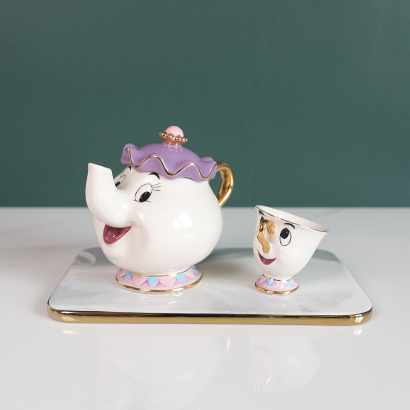 متوفر: طقم شاي كرتوني لطيف بتص - مراجعة Coffee Tea Jar Set وسعره