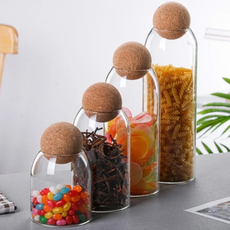 أوعية تخزين زجاجية بغطاء كروي  - مراجعة Coffee Tea Sugar Container Set وسعره