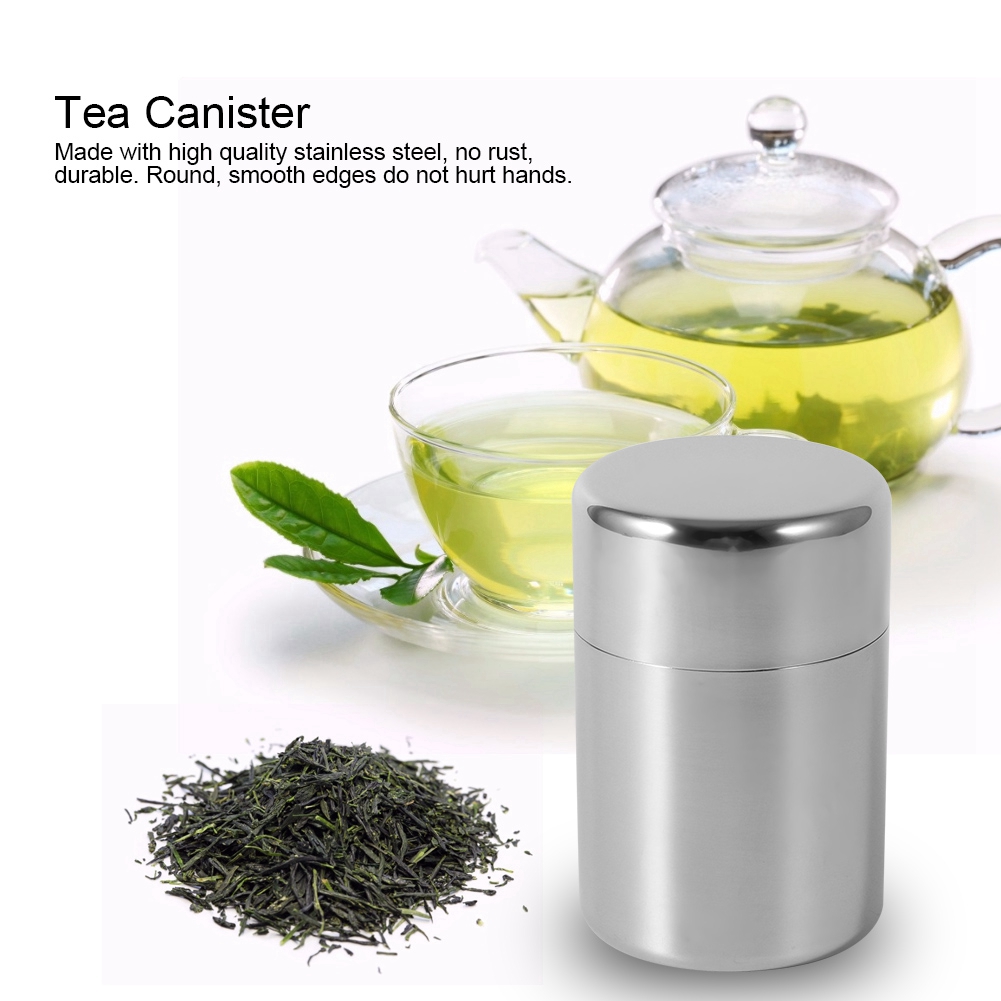 علبة أوراق الشاي من الفولاذ ال - مراجعة Coffee Tea Sugar Canister Set وسعره
