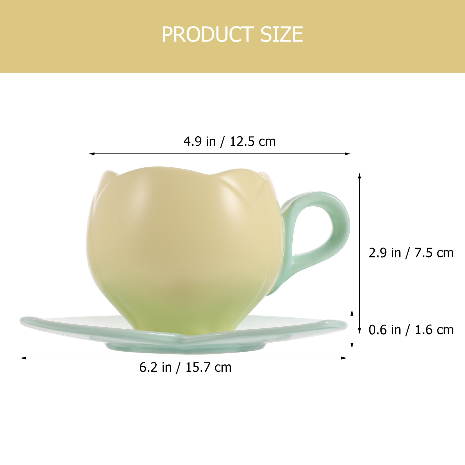 طقم فنجان قهوة سيراميك مع صحن  - مراجعة Coffee Tea Hot وسعره