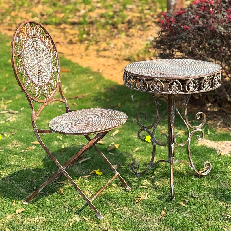 طاولات وكراسي حديدية مصنوعة يد - مراجعة Coffee Tea For Garden وسعره