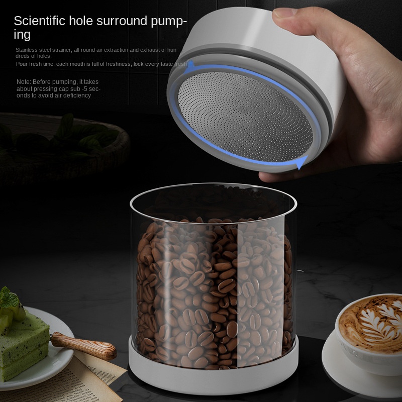 Electric Vacuum Coffee Beans G - مراجعة Coffee Tea Sugar Canister Set وسعره