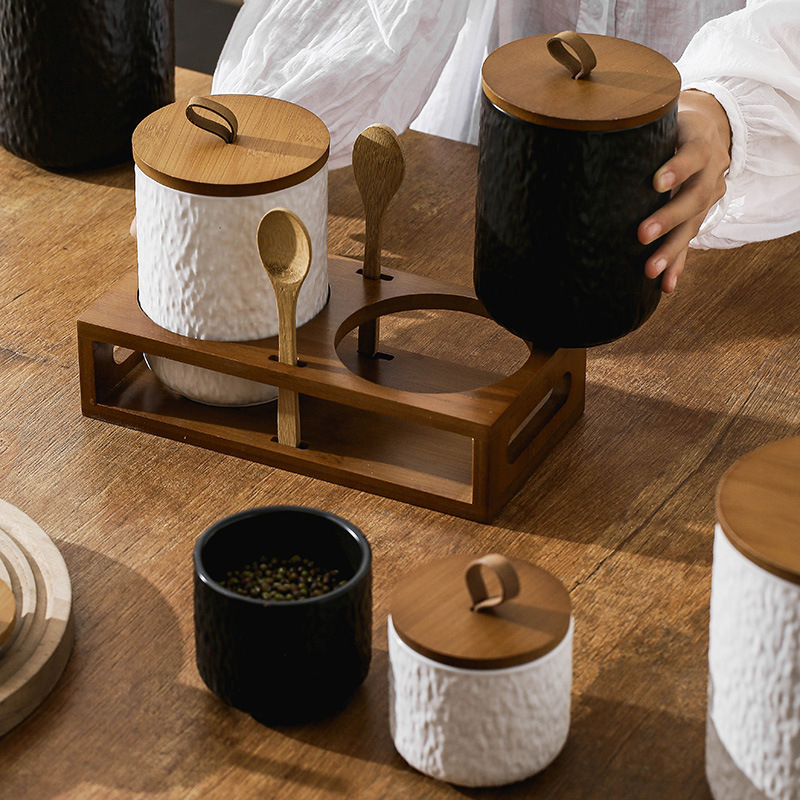جرة تخزين سيراميك منقوشة على ا - مراجعة Coffee Tea Sugar Container Set وسعره