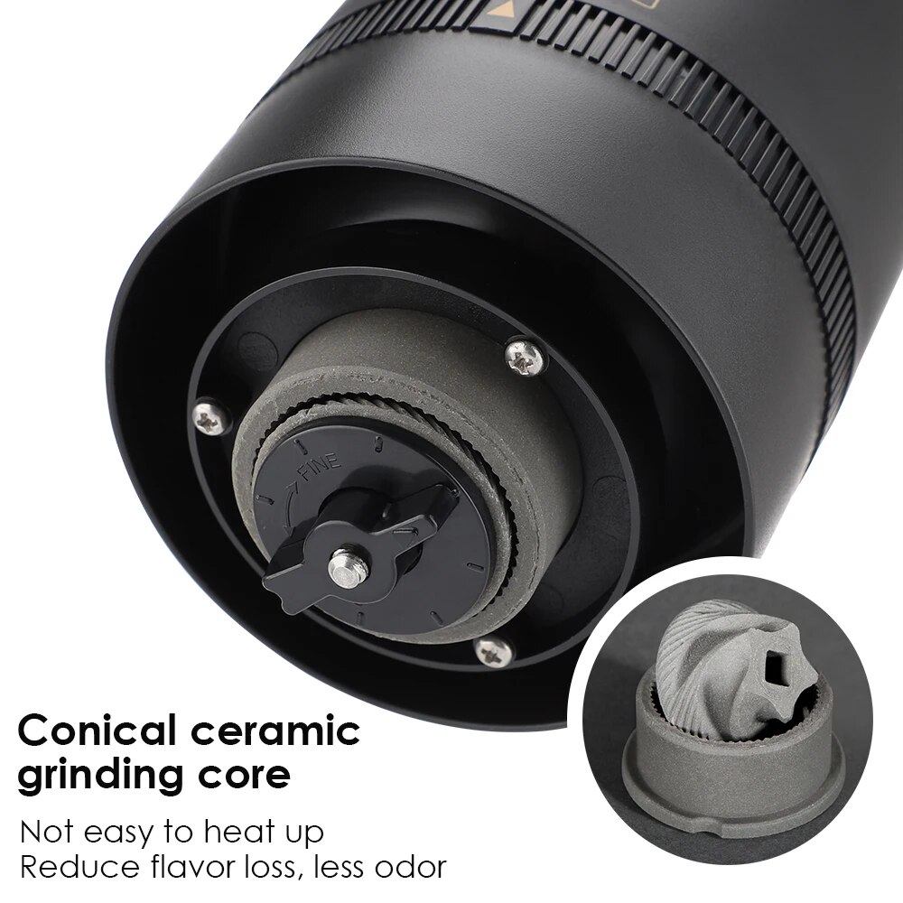 مطحنة قهوة من النوع سي شحن احت - مراجعة Burr Hand Grinder وسعره
