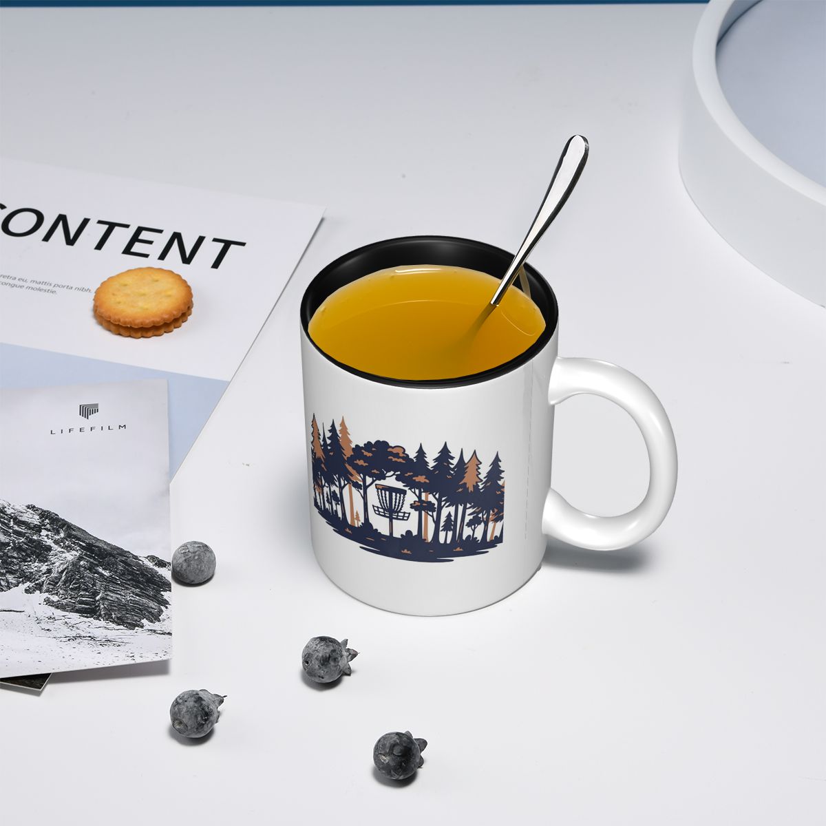 كوب سيراميك مضحك بتصميم مشهد غ - مراجعة Coffee Tea Gift Basket وسعره