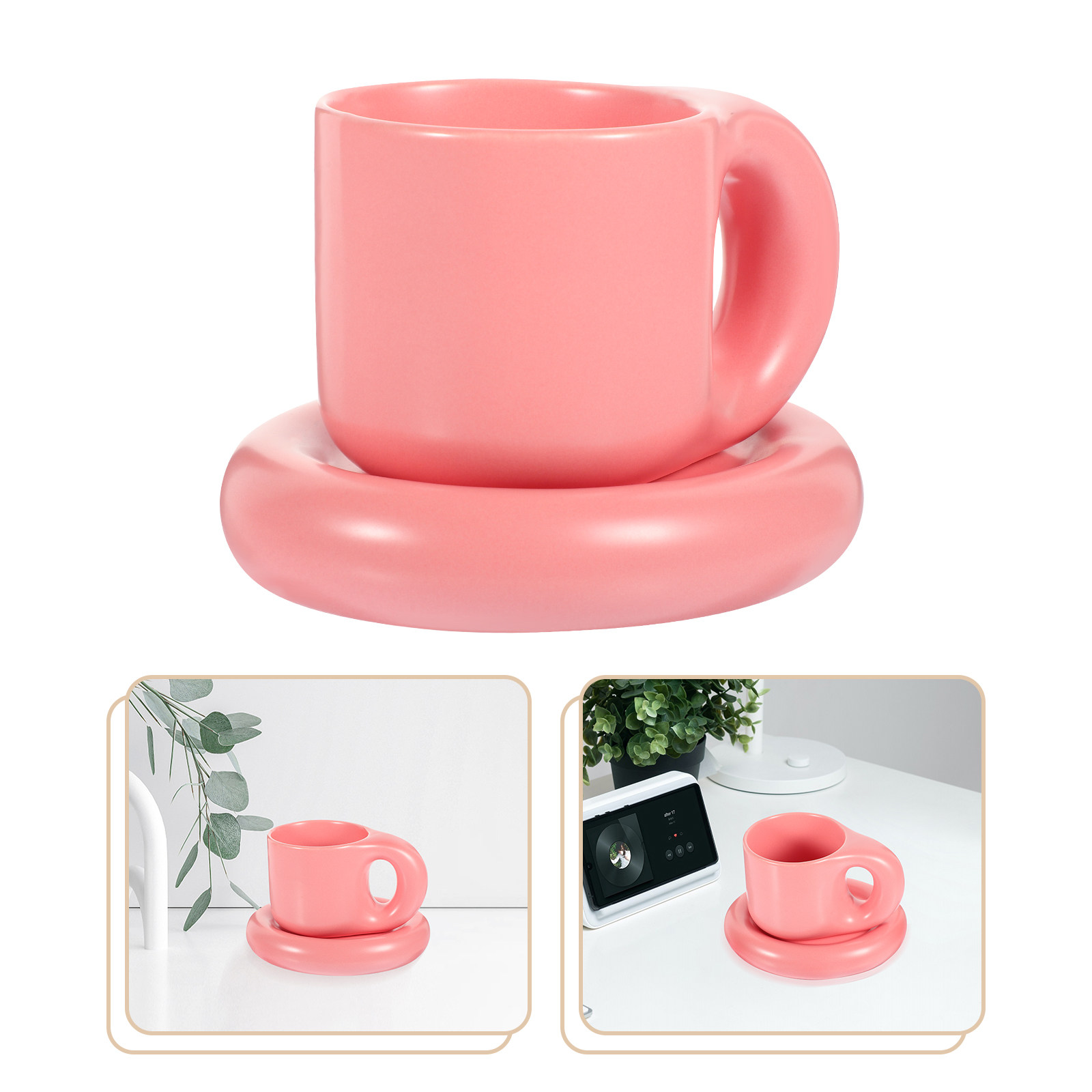 طقم فناجين قهوة سيراميك مع صحو - مراجعة Coffee Tea Hot وسعره