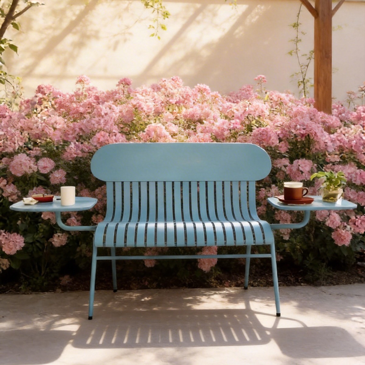 كرسي مزدوج خارجي من HYS لمقاهي - مراجعة Coffee Tea For Garden وسعره