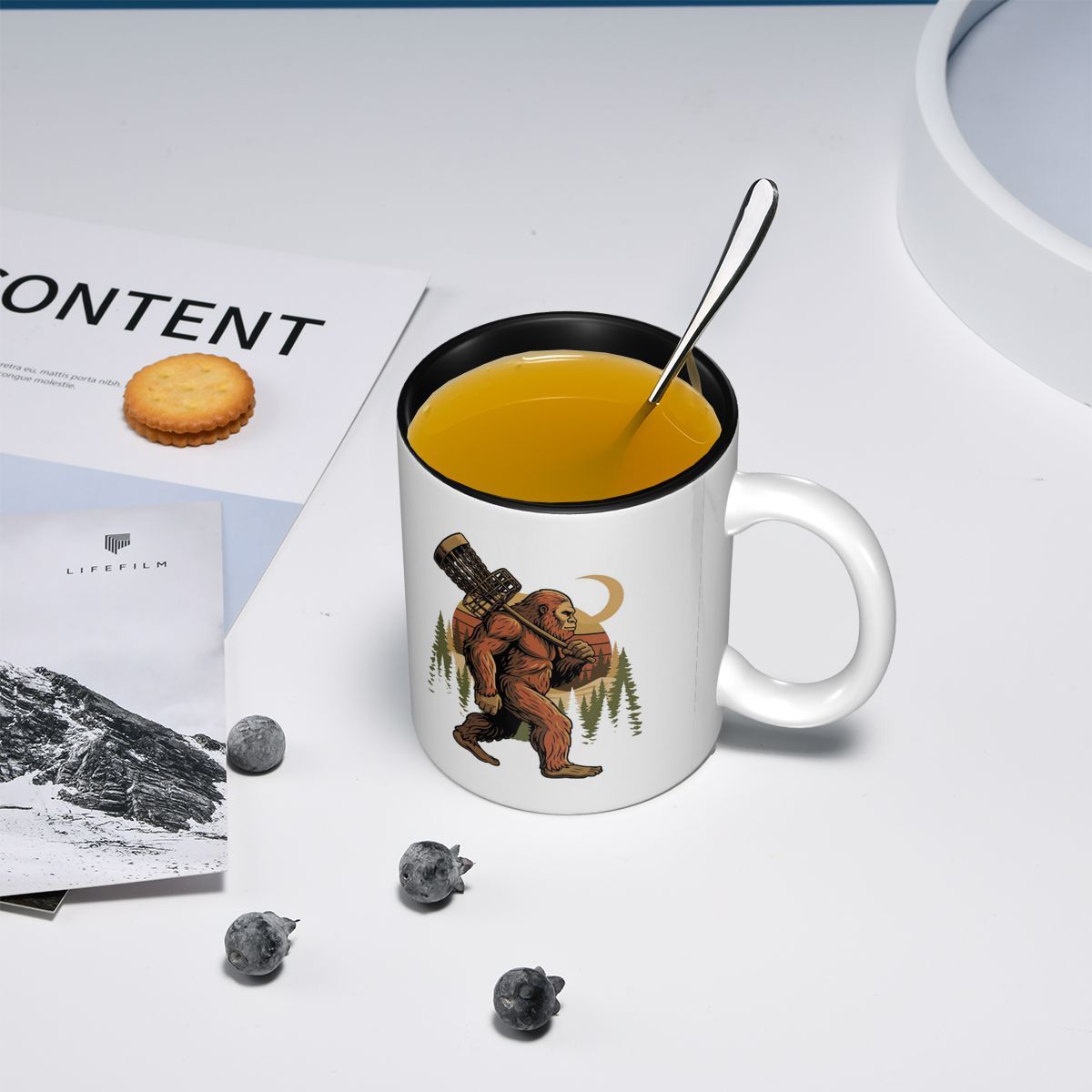 كوب قهوة سيراميك مضحك بتصميم ر - مراجعة Coffee Tea Gift Basket وسعره