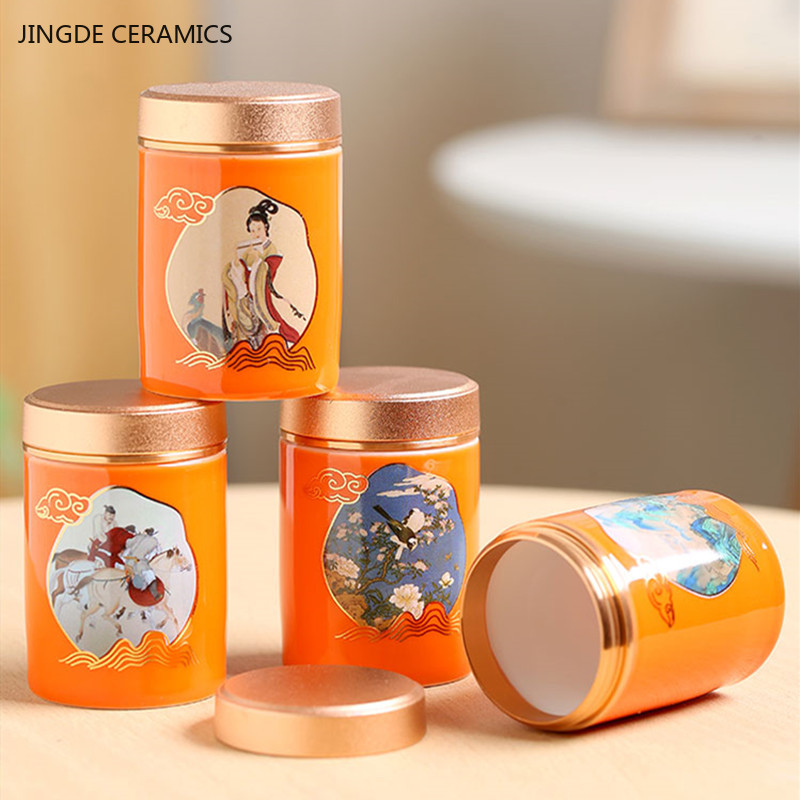 علبة شاي صينية محمولة للسفر ،  - مراجعة Coffee Tea Jar Set وسعره