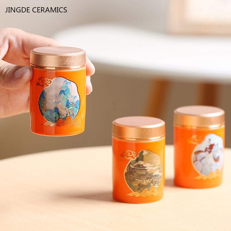 علبة شاي صينية محمولة للسفر ،  - مراجعة Coffee Tea Jar Set وسعره