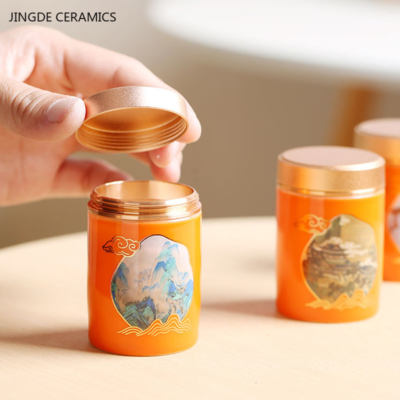 علبة شاي صينية محمولة للسفر ،  - مراجعة Coffee Tea Jar Set وسعره