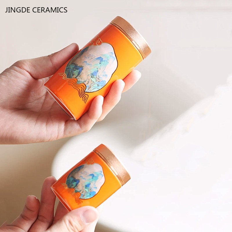 علبة شاي صينية محمولة للسفر ،  - مراجعة Coffee Tea Jar Set وسعره