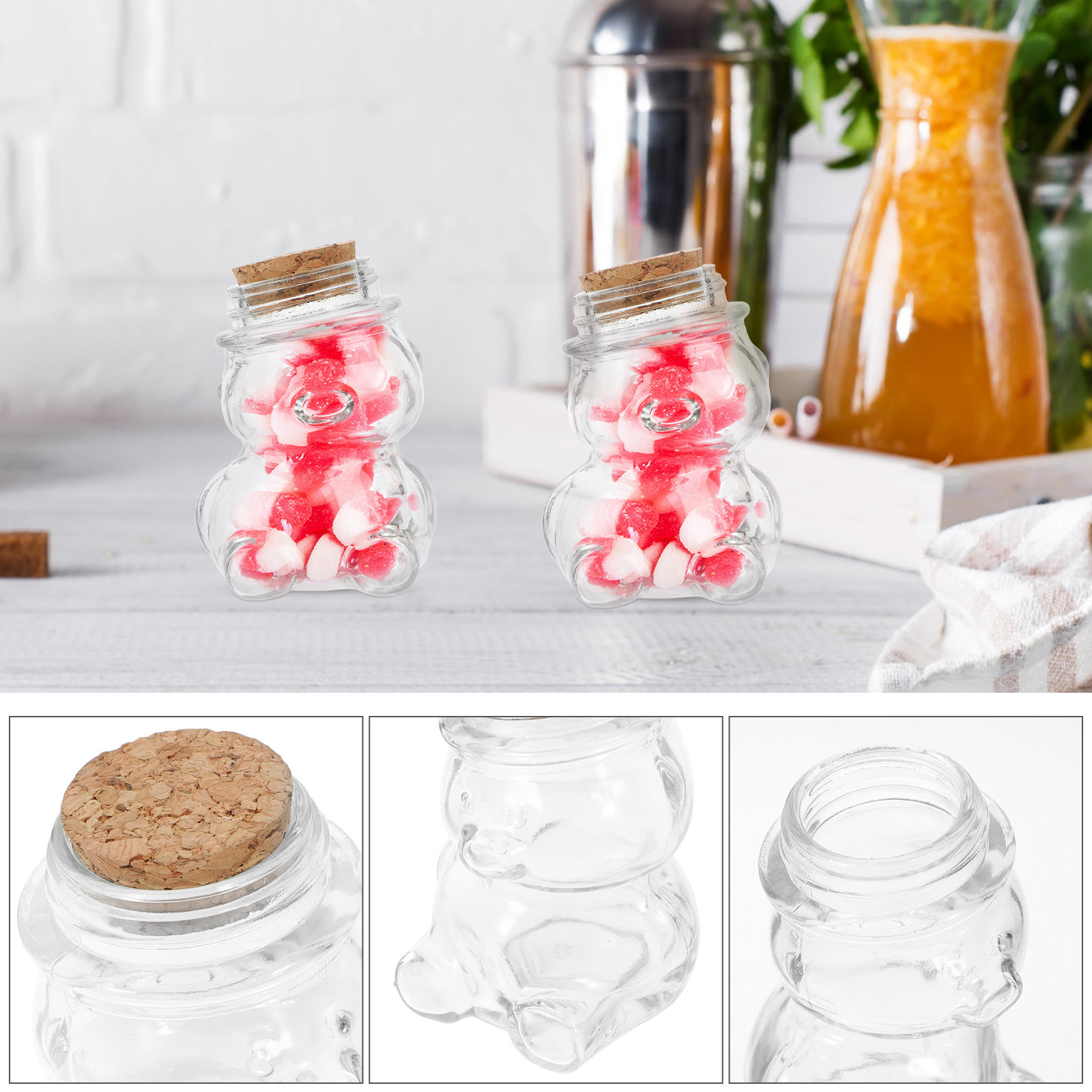 طقم من 4 أوعية زجاجية شفافة مح - مراجعة Coffee Tea Jar Set وسعره