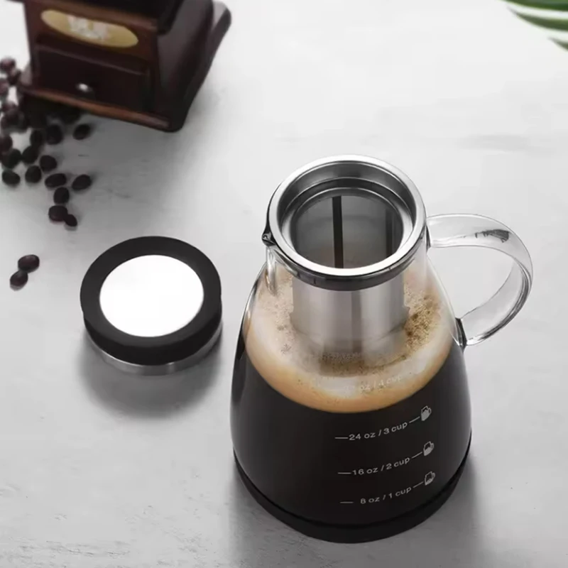 وعاء زجاجي لتحضير الإسبريسو وا - مراجعة Juice Tea Coffee وسعره