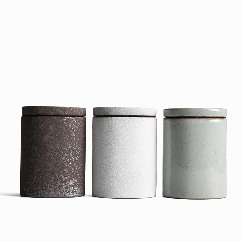 خمر الحجرية الشاي جرة أسطواني  - مراجعة Coffee Tea Sugar Container Set وسعره